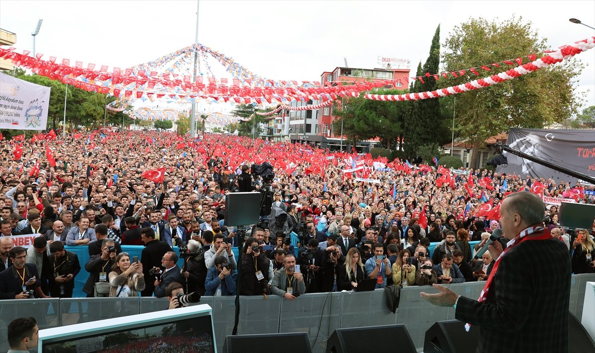 Cumhurbaşkanı Erdoğan'a Balıkesir'de coşkulu karşılama #5