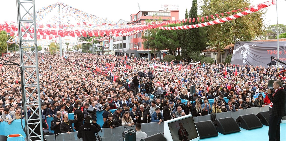 Cumhurbaşkanı Erdoğan'a Balıkesir'de coşkulu karşılama #7
