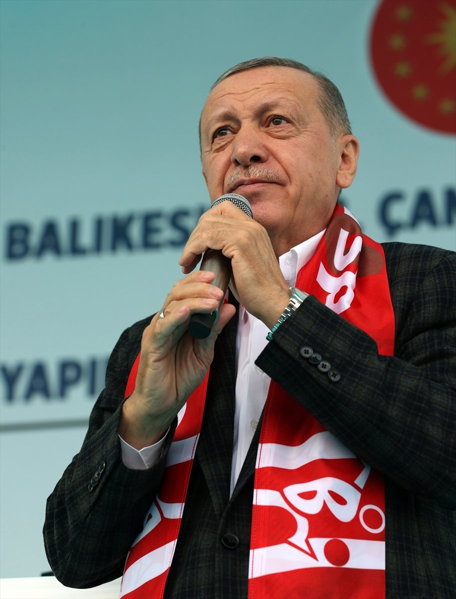 Cumhurbaşkanı Erdoğan'a Balıkesir'de coşkulu karşılama #6