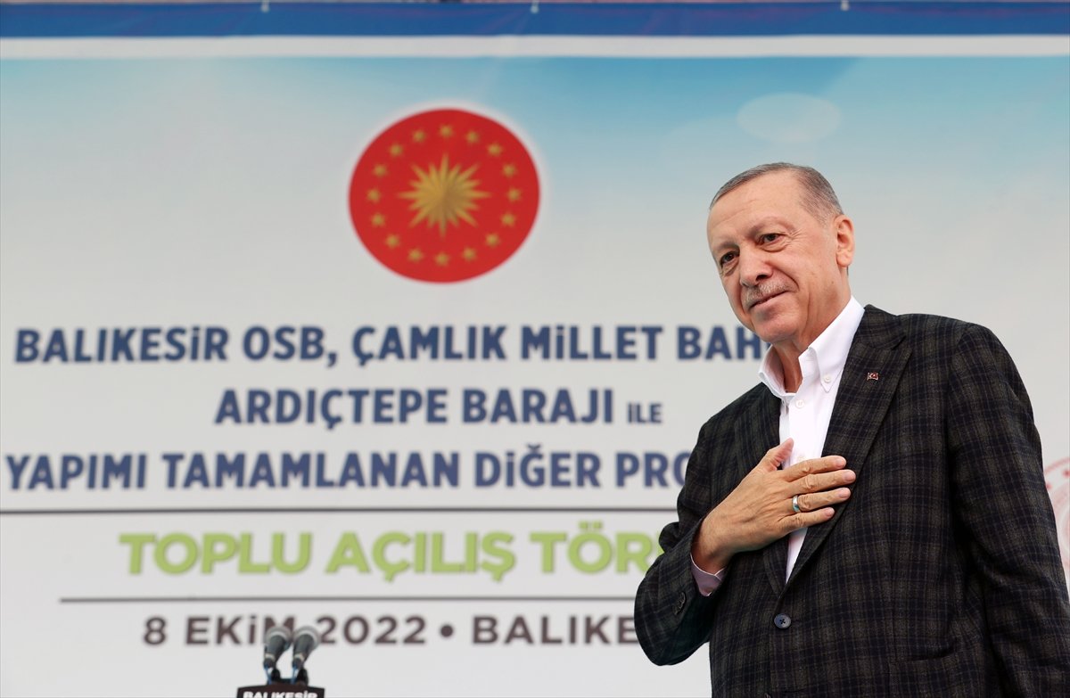 Cumhurbaşkanı Erdoğan'a Balıkesir'de coşkulu karşılama #8
