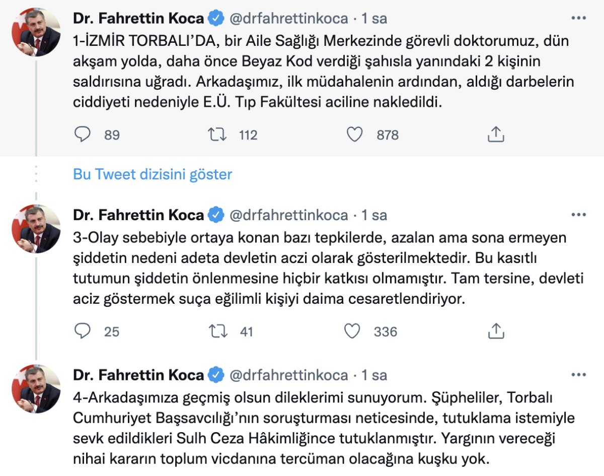Fahrettin Koca'nın İzmir'de aile hekimi darbesine tepkisi #3