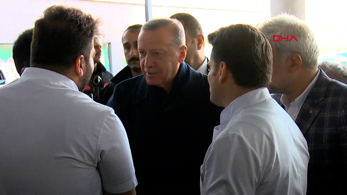 Cumhurbaşkanı Erdoğan'ın 4 numaralı mayın patlamasında yaralananları ziyareti