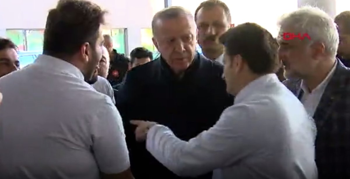 Cumhurbaşkanı Erdoğan'ın 3 numaralı mayın patlamasında hayatını kaybedenleri ziyareti