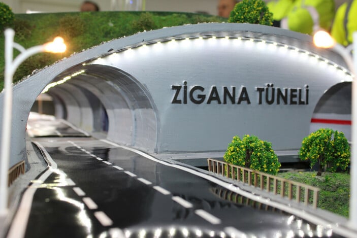 Avrupa'nın 5 numaralı en uzun tüneli olacak Zigana tünelinde son üç aydır