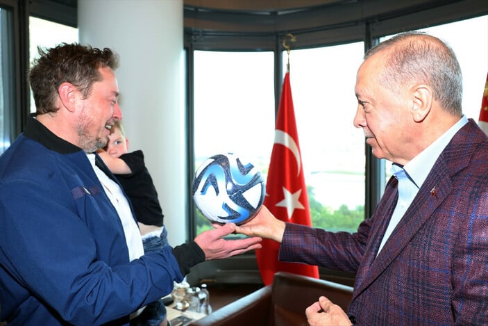 Cumhurbaşkanı Recep Tayyip Erdoğan ve Elon Musk